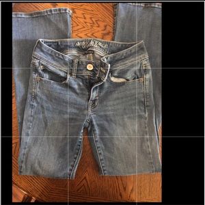 Kick boot style jeans